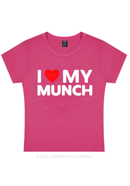 I Love My Munch Y2K Baby Tee Cherrykitten