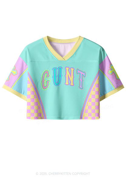 Custom Mint Green Cxxt Y2K Crop Sport Jersey Shirts Cherrykitten