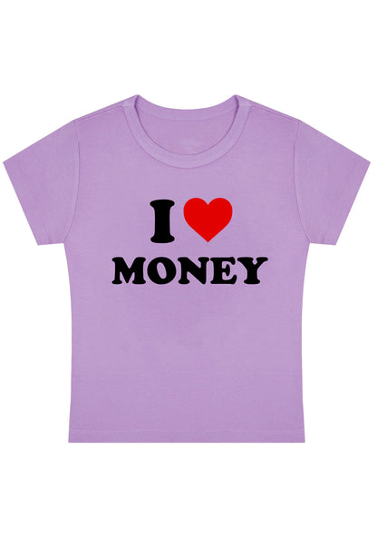 I Love Money Y2K Baby Tee