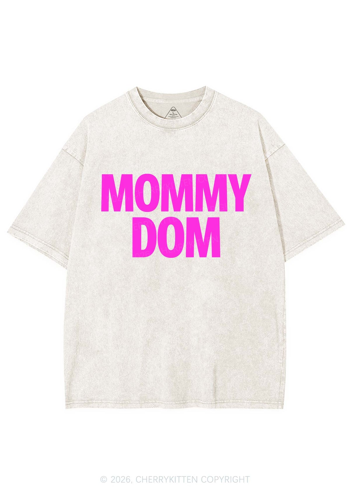 Mommy Dom Y2K Shirts Washed Tee Cherrykitten