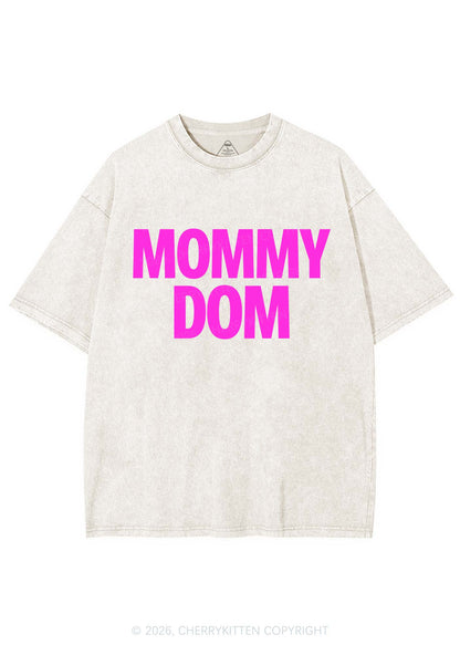 Mommy Dom Y2K Shirts Washed Tee Cherrykitten