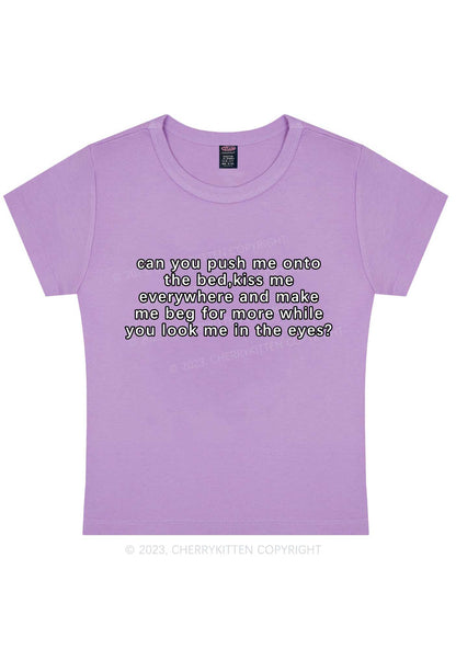 Curvy Push Me Onto Bed Y2K Baby Tee Cherrykitten