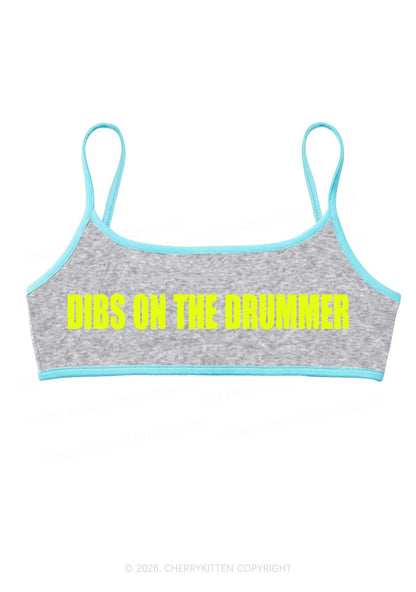Dibs On The Drummer Y2K Super Crop Cami Cherrykitten