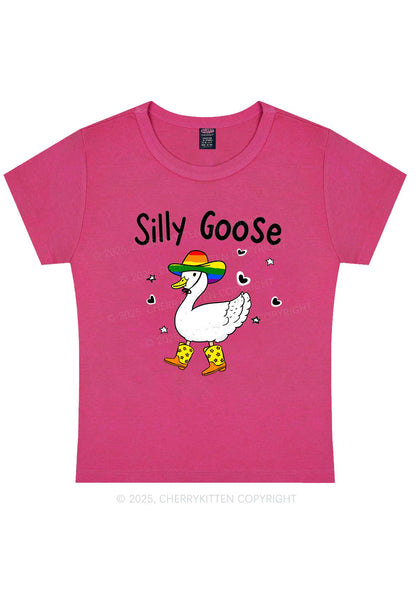 Silly Goose Pride Y2K Baby Tee Cherrykitten