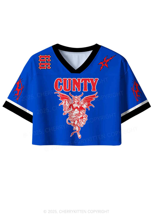 Custom Cunty Satan Y2K Crop Sport Jersey Shirts Cherrykitten