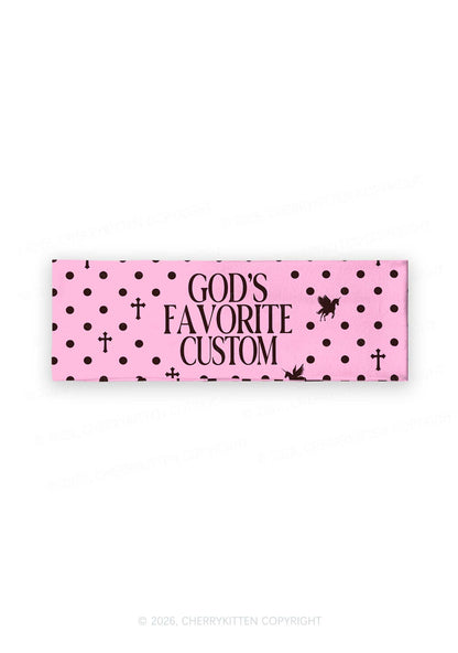 Gods Favorite Custom Y2K Print Headband Cherrykitten