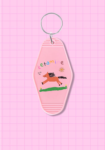Orange Pony 1Pc Y2K Hotel Keychain Cherrykitten