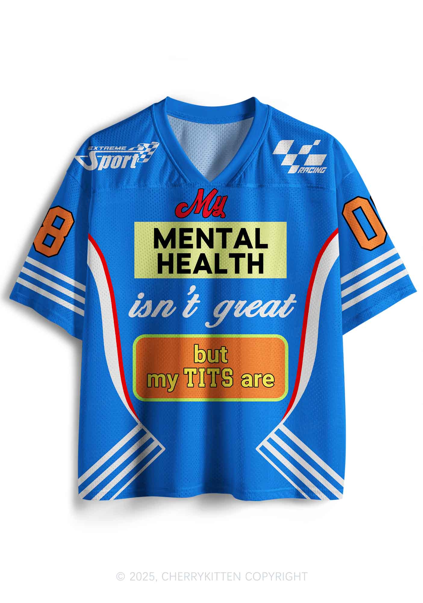 Custom My Mental Health Isnt Great Y2K Sport Jersey Shirts Cherrykitten