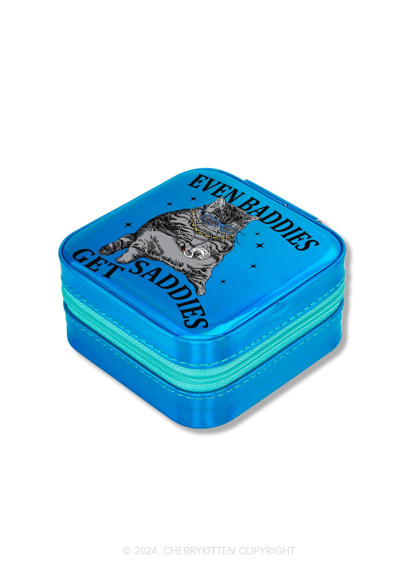 Even Baddies Get Saddies Y2K Portable Jewelry Box Cherrykitten