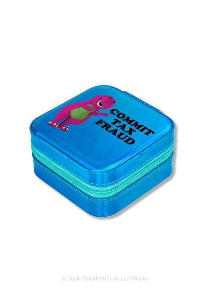 Commit Tax Fraud Y2K Portable Jewelry Box Cherrykitten