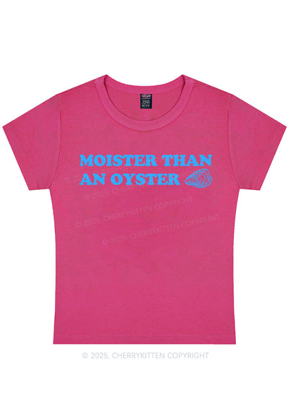 Moister Than An Oyster Y2K Baby Tee Cherrykitten