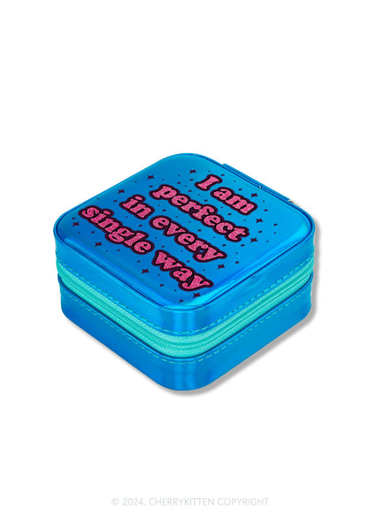 I Am Perfect Y2K Portable Jewelry Box Cherrykitten