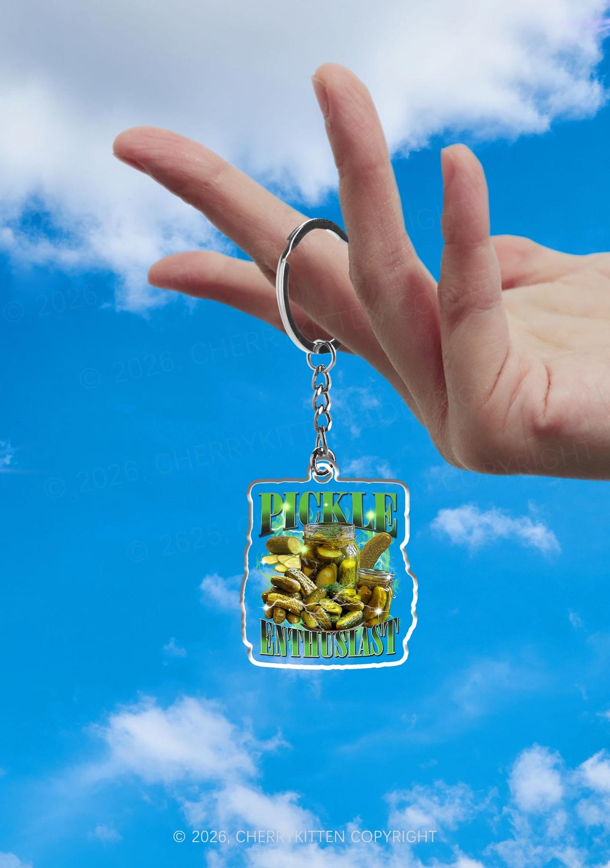 Pickle Enthusiast 1Pc Y2K Keychain Cherrykitten
