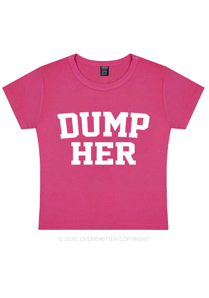 Dump Her Y2K Baby Tee Cherrykitten