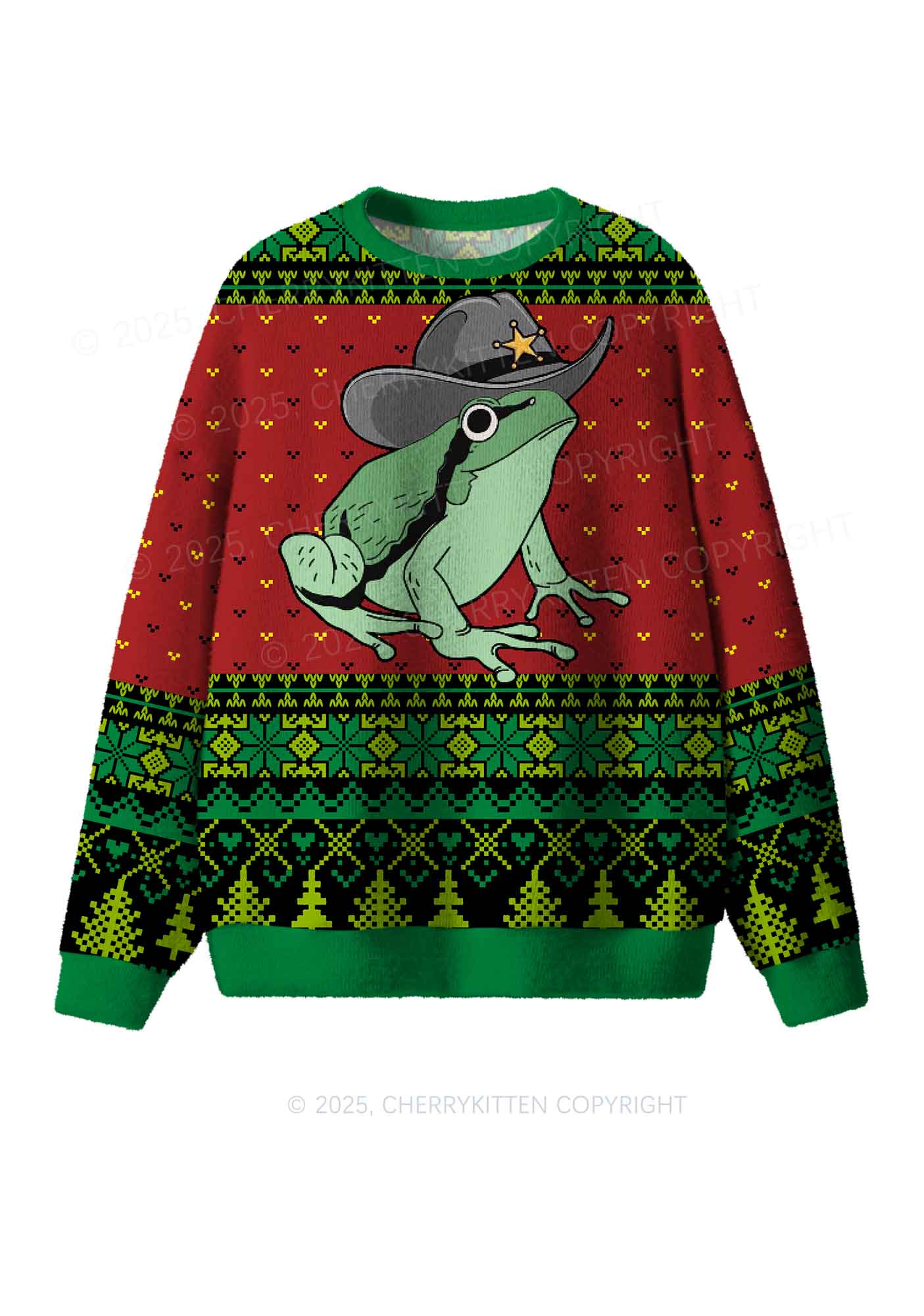 You've Yee'd Your Last Haw Partner Y2K Christmas Knit Sweatshirt Cherrykitten