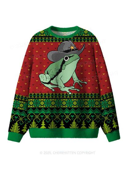 You've Yee'd Your Last Haw Partner Y2K Christmas Knit Sweatshirt Cherrykitten