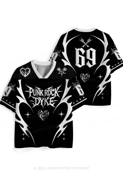 Punk Rock Dyke Pride Y2K Sport Jersey Shirts Cherrykitten