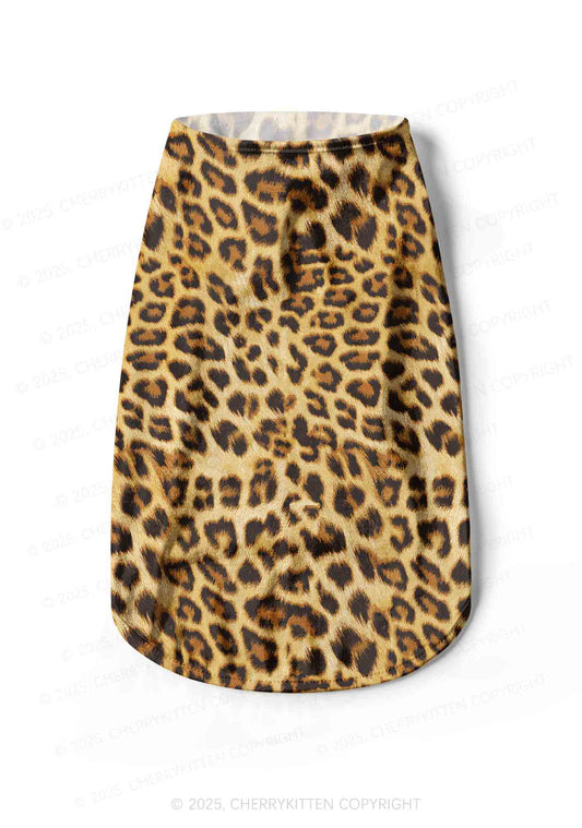 Brown Leopard Y2K Pet Tank Top Cherrykitten