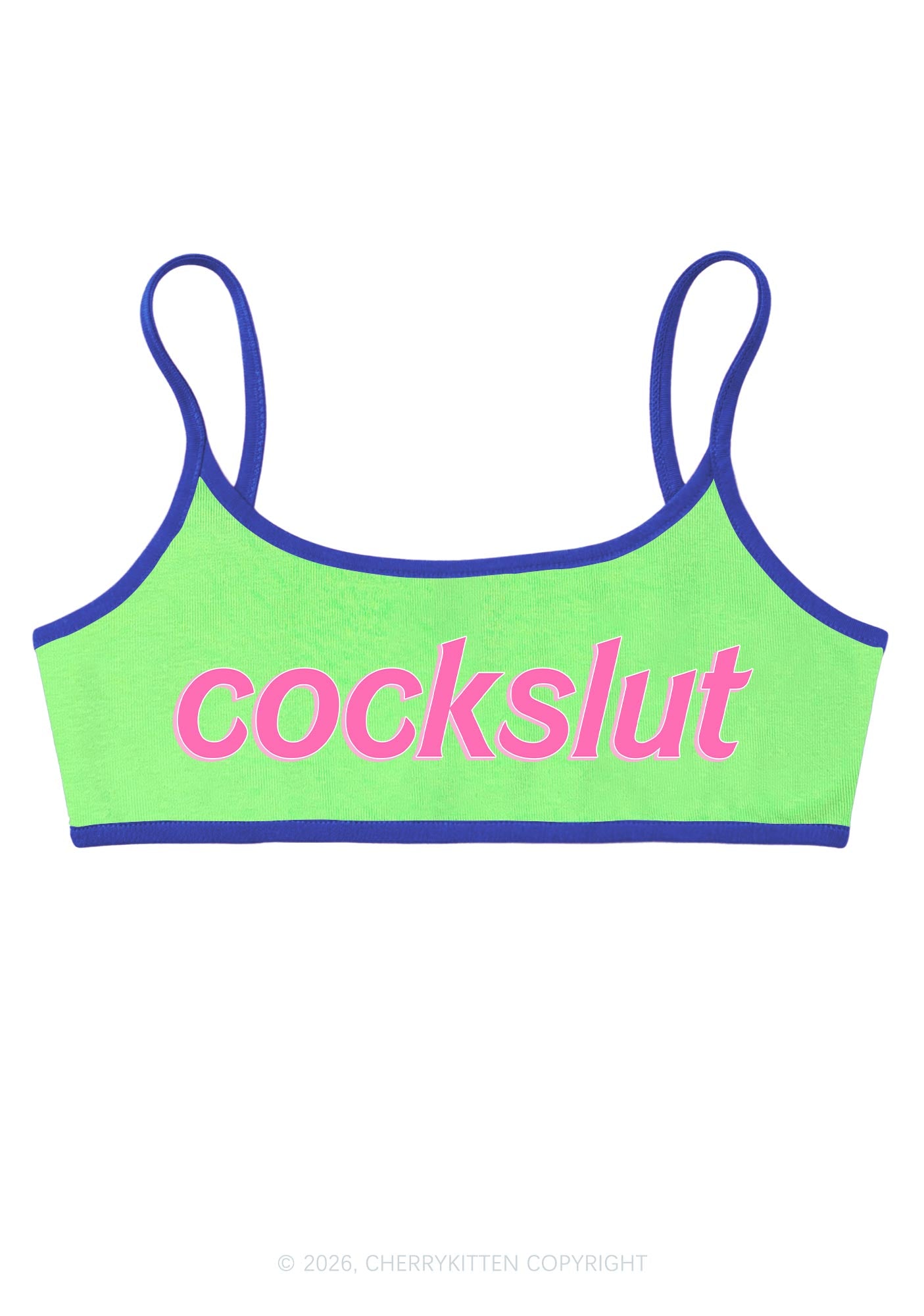 Cockslxt Y2K Super Crop Cami Cherrykitten