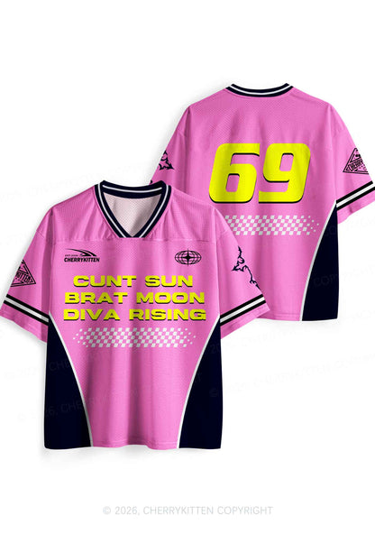 Cxxt Sun Brat Moon Diva Rising Y2K Sport Jersey Shirts Cherrykitten