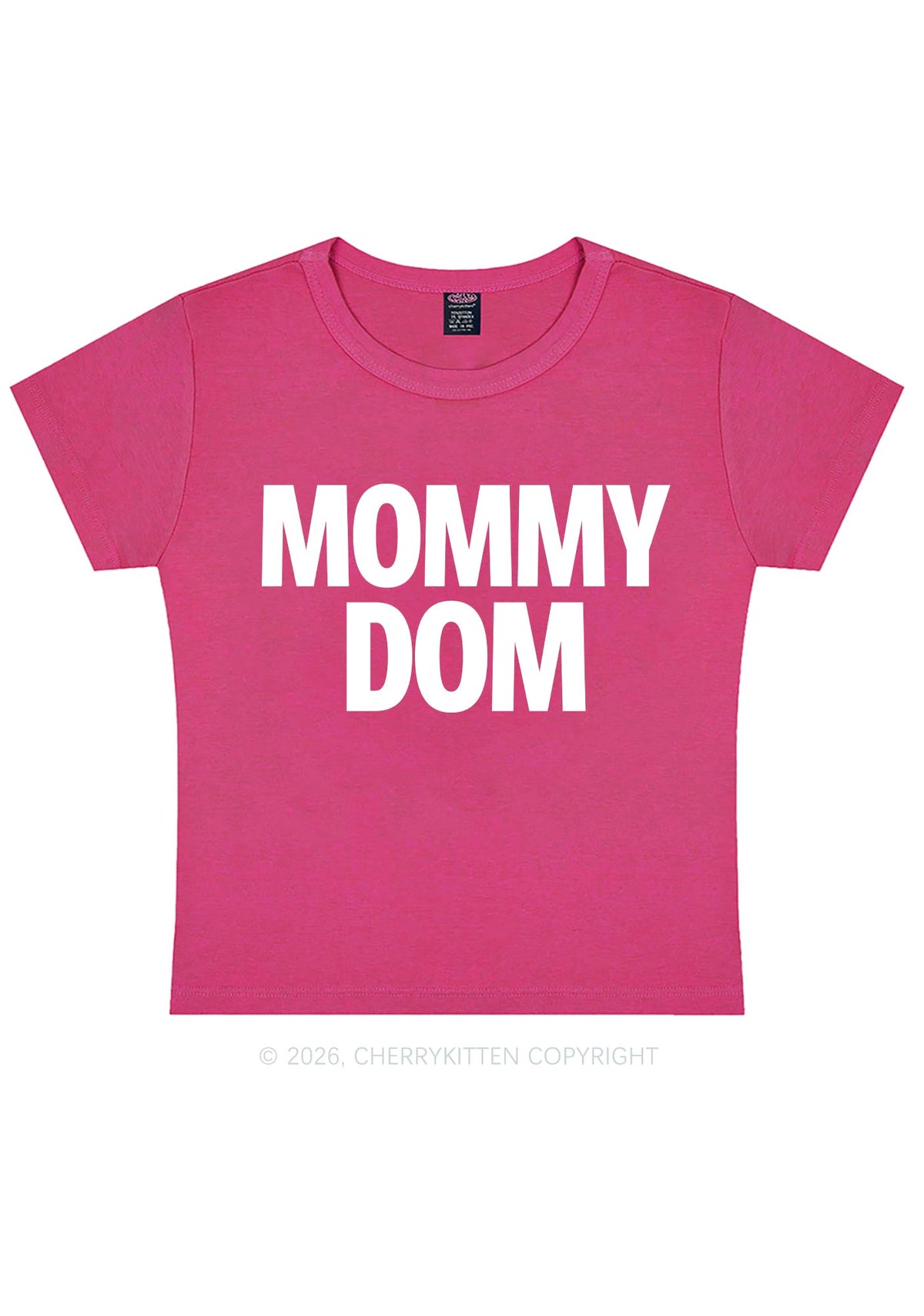 Mommy Dom Y2K Baby Tee Cherrykitten