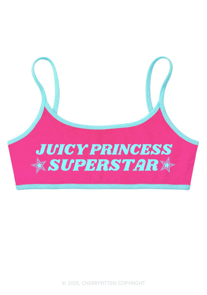 Juicy Princess Superstar Y2K Super Crop Cami Cherrykitten