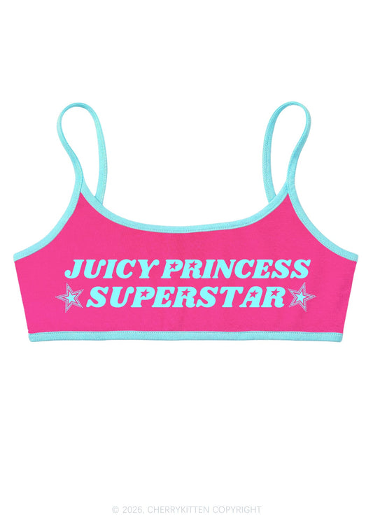 Juicy Princess Superstar Y2K Super Crop Cami Cherrykitten
