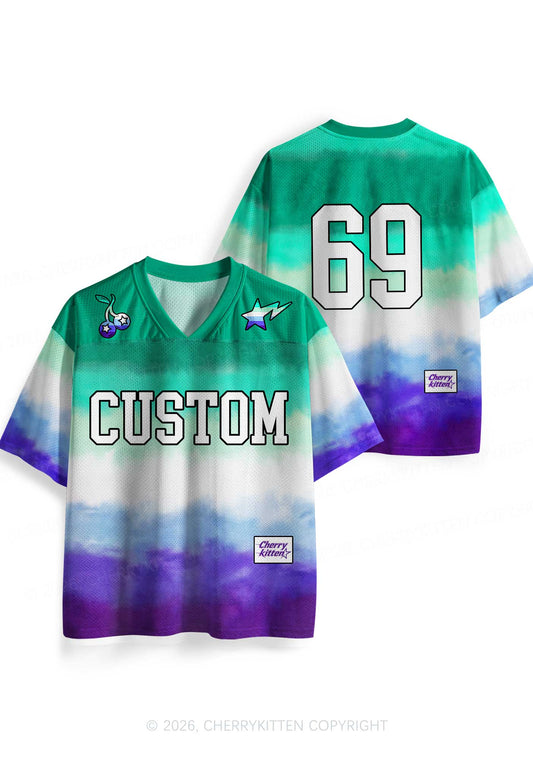 Custom Gay Flag Colors Pride Y2K Sport Jersey Shirts Cherrykitten