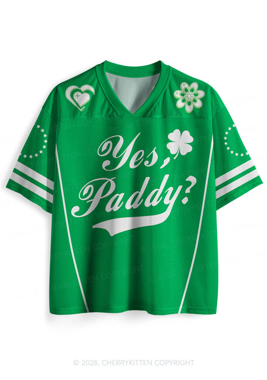 Custom Yes Paddy St Patricks Y2K Sport Jersey Shirts Cherrykitten