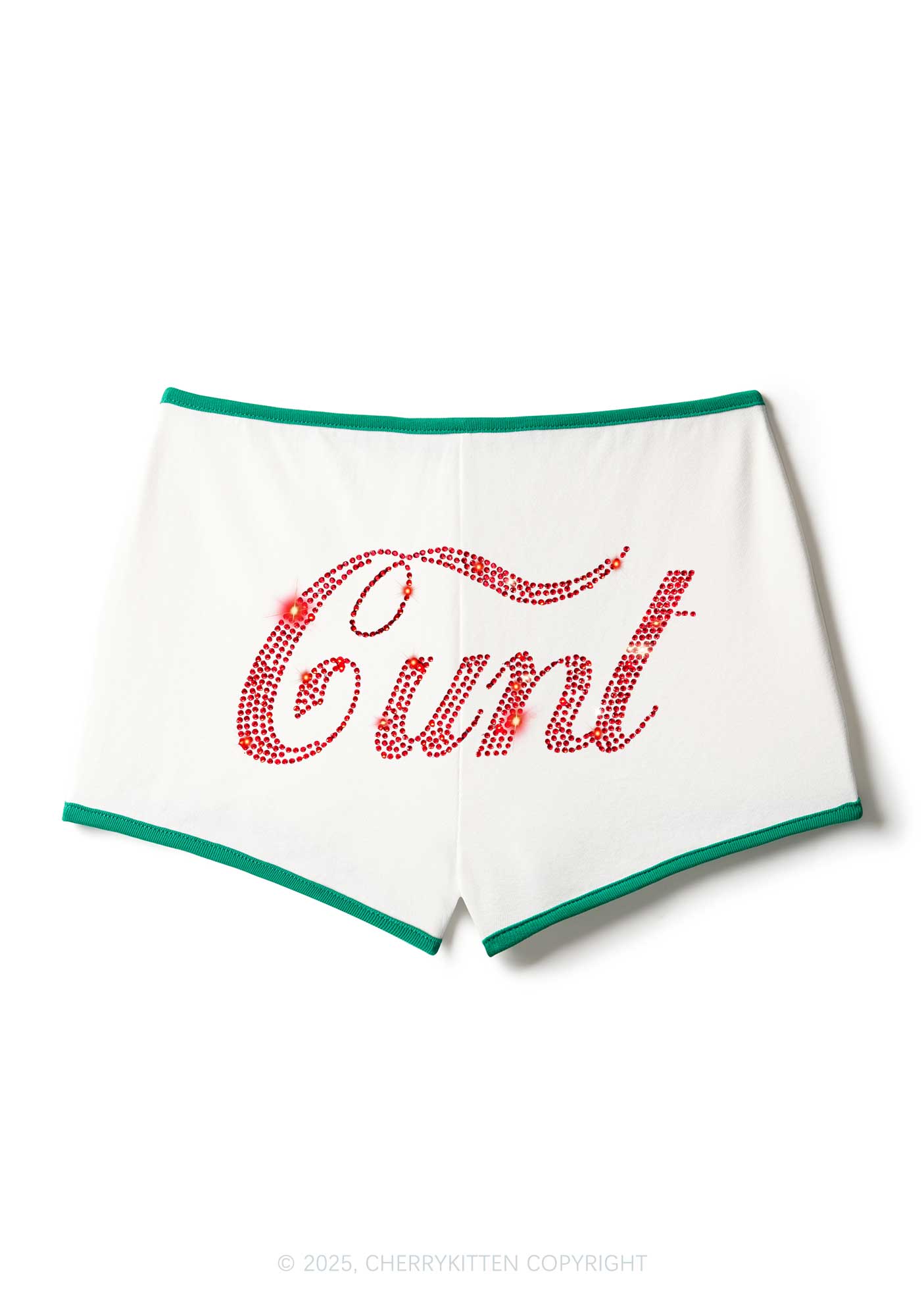 Rhinestone Special Cxxt Y2K Booty Shorts Cherrykitten