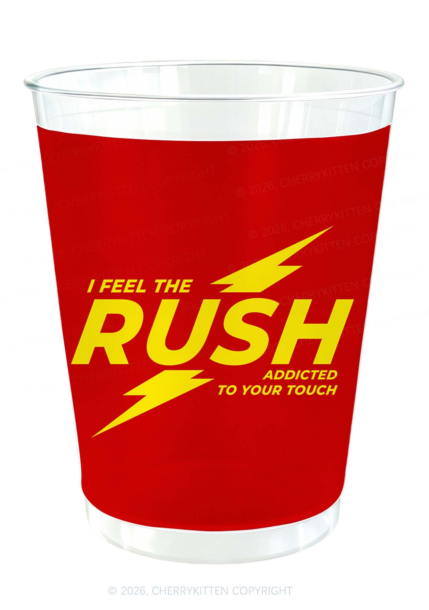 I Feel The Rush Y2K Halloween Plastic Cup Cherrykitten