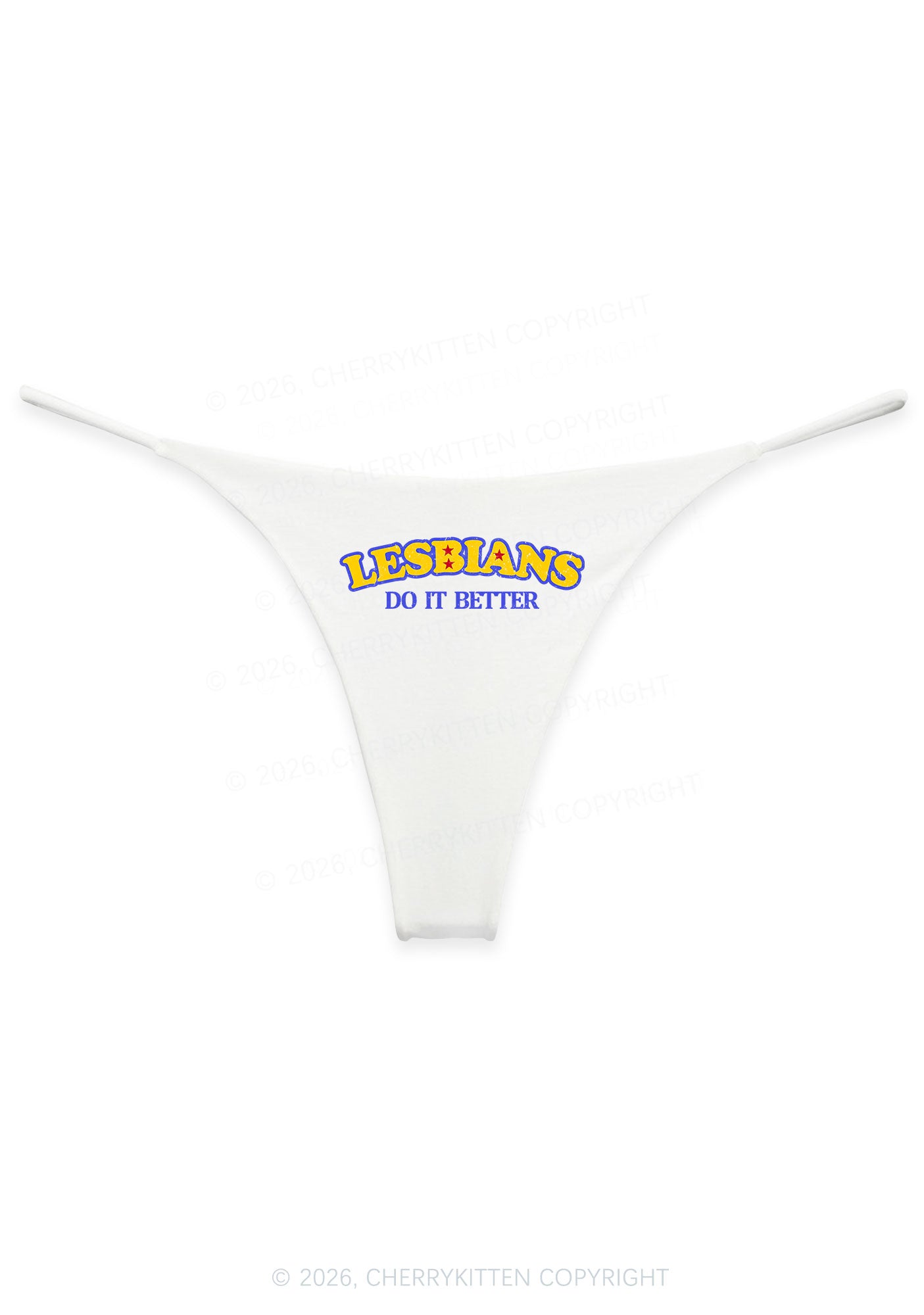 Lesbians Do It Better Pride Y2K Bikini String Thong Cherrykitten