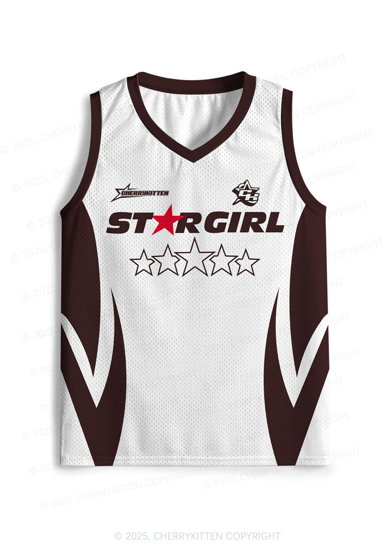 Custom Five Stars Girl Y2K Sport Jersey Tank Cherrykitten