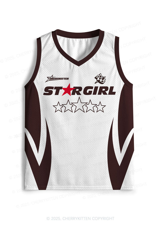 Custom Five Stars Girl Y2K Sport Jersey Tank Cherrykitten