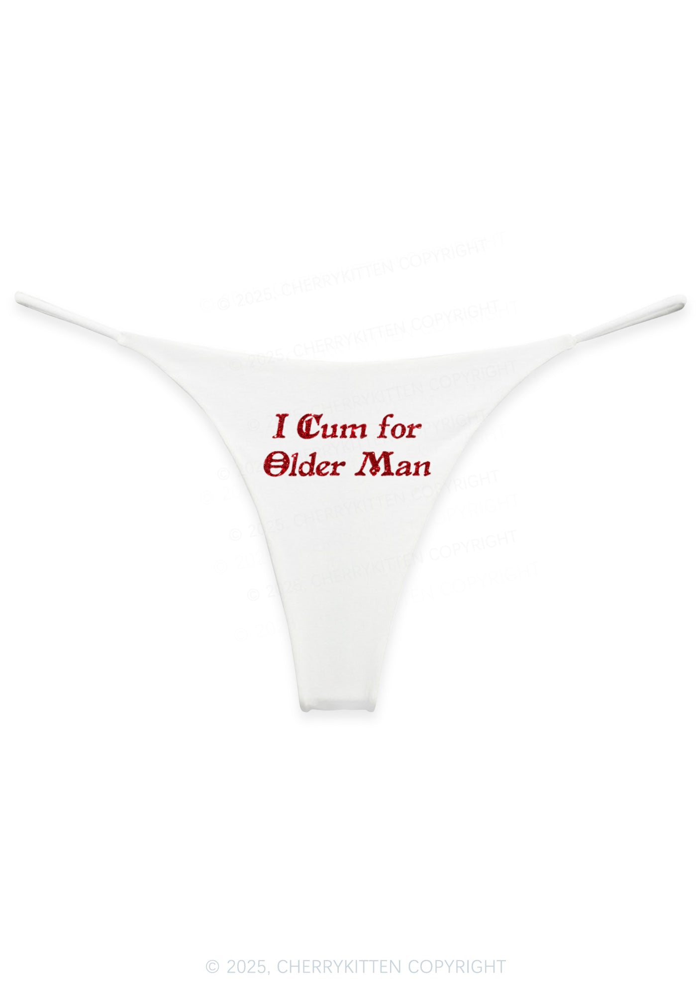 Glitter Come For Older Men Y2K Bikini String Thong Cherrykitten