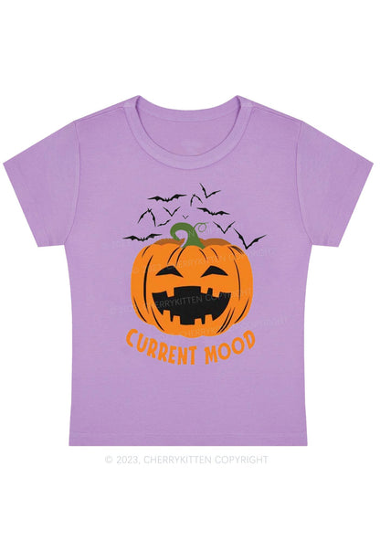 Pumpkin Current Mood Halloween Baby Tee Cherrykitten
