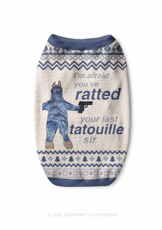Ratted Last Tatouille Y2K Pet Knit Sweatshirt Cherrykitten