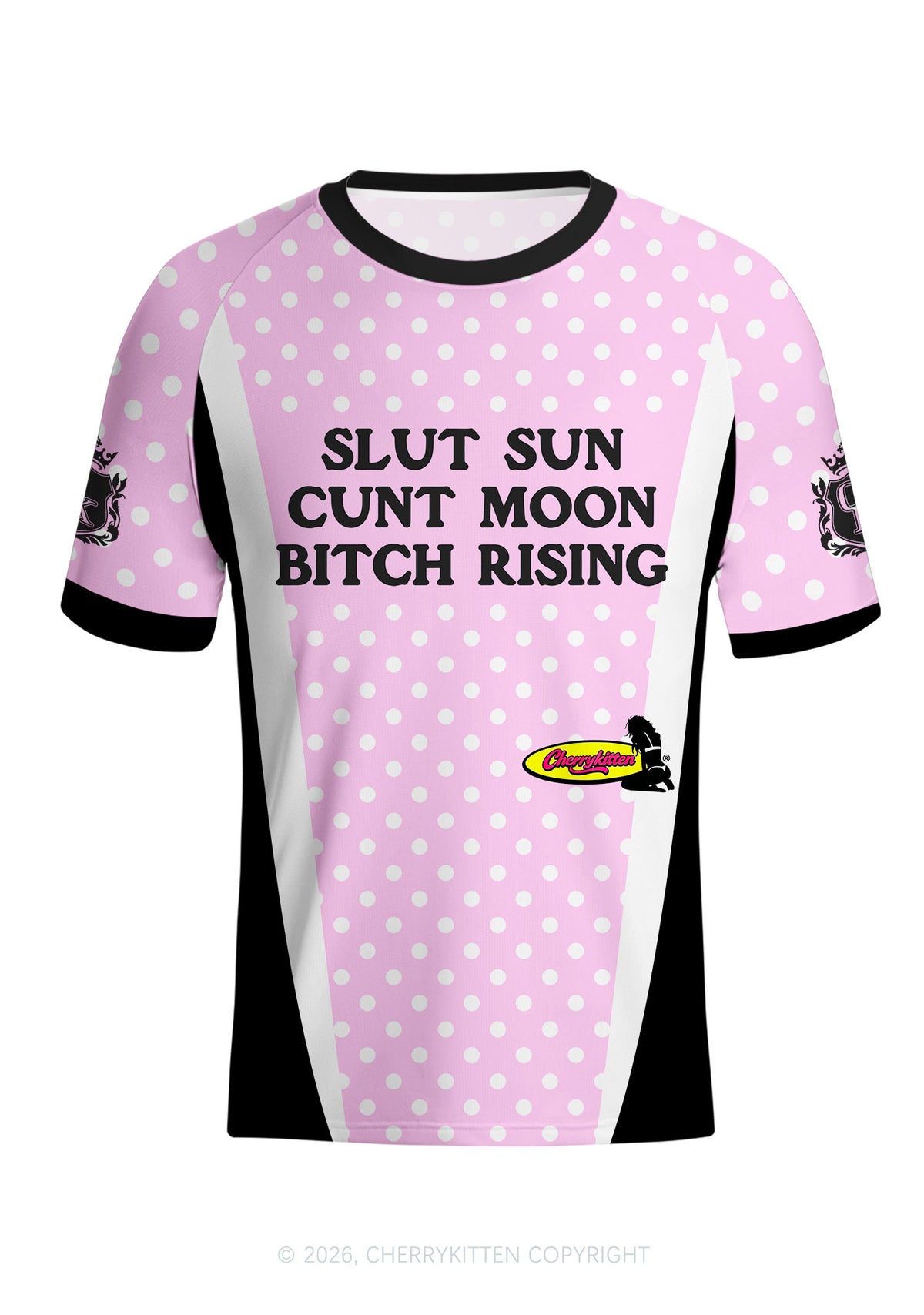 Slxt Sun Cxxt Moon Bxtch Rising Y2K Football Jersey Shirts Cherrykitten