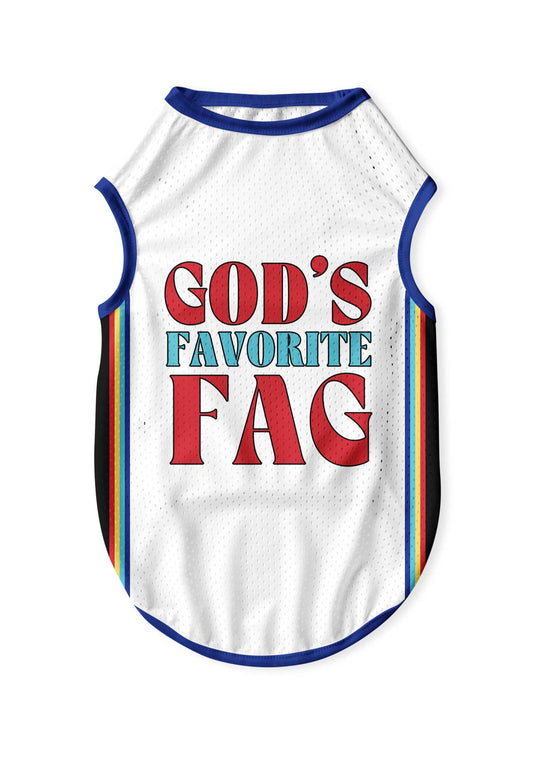 Gods Favorite Fag Y2K Pet Jersey Cherrykitten