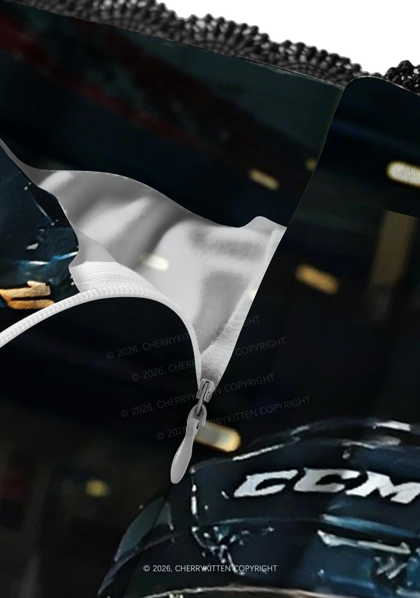 Hockey Duo HR Y2K Print Midi Skirt Cherrykitten