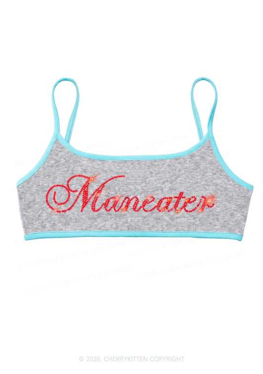 Rhinestone Maneater Y2K Super Crop Cami Cherrykitten
