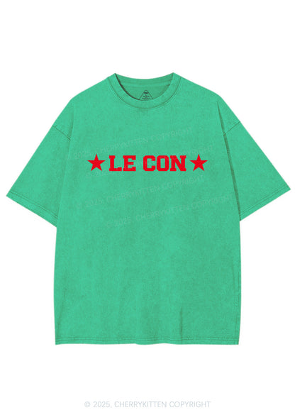 Le Con Y2K Shirts Washed Tee Cherrykitten