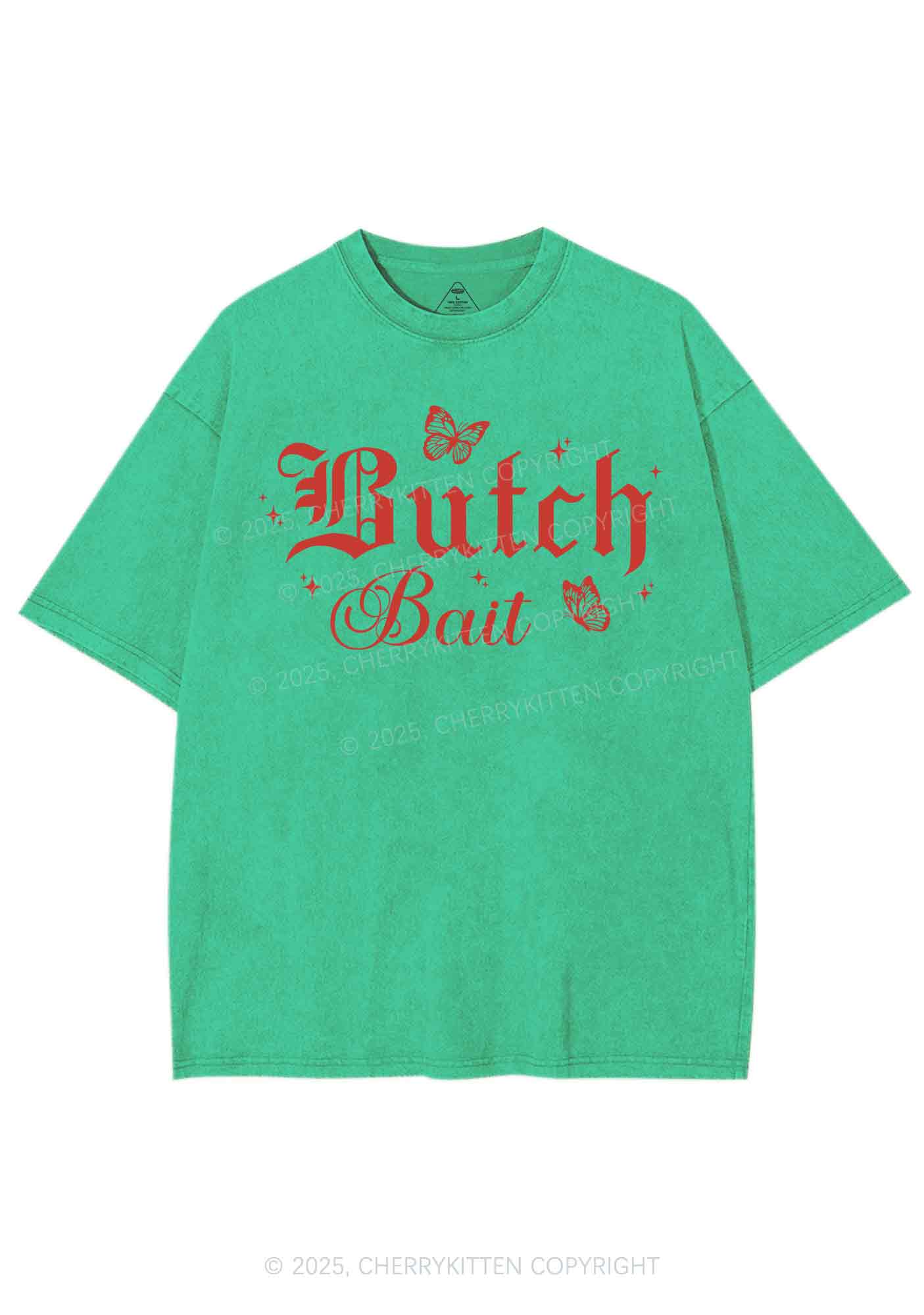 Butch Bait Pride Y2K Shirts Washed Tee Cherrykitten
