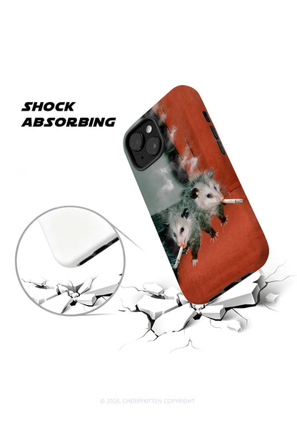 Smoking Badass Possum Y2K Phone Case Cherrykitten