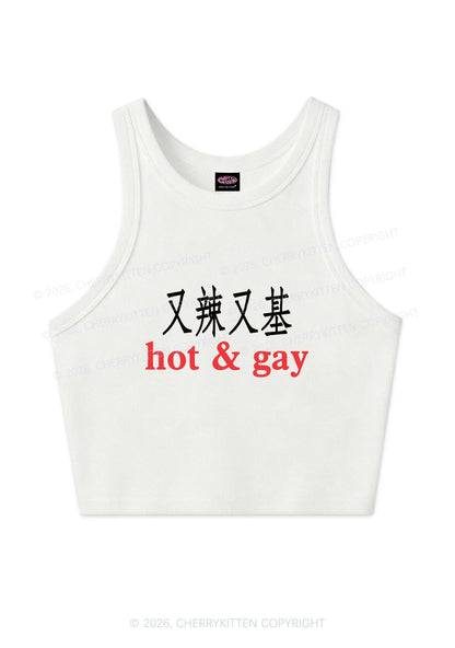 Hot Gay Pride Y2K Crop Tank Top Cherrykitten