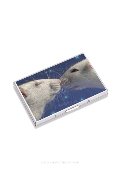 Kissing Rats Y2K Mirror Cigarette Case Cherrykitten