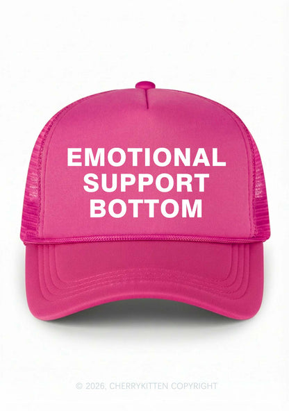 Emotional Support Bottom Pride Y2K Trucker Hat Cherrykitten