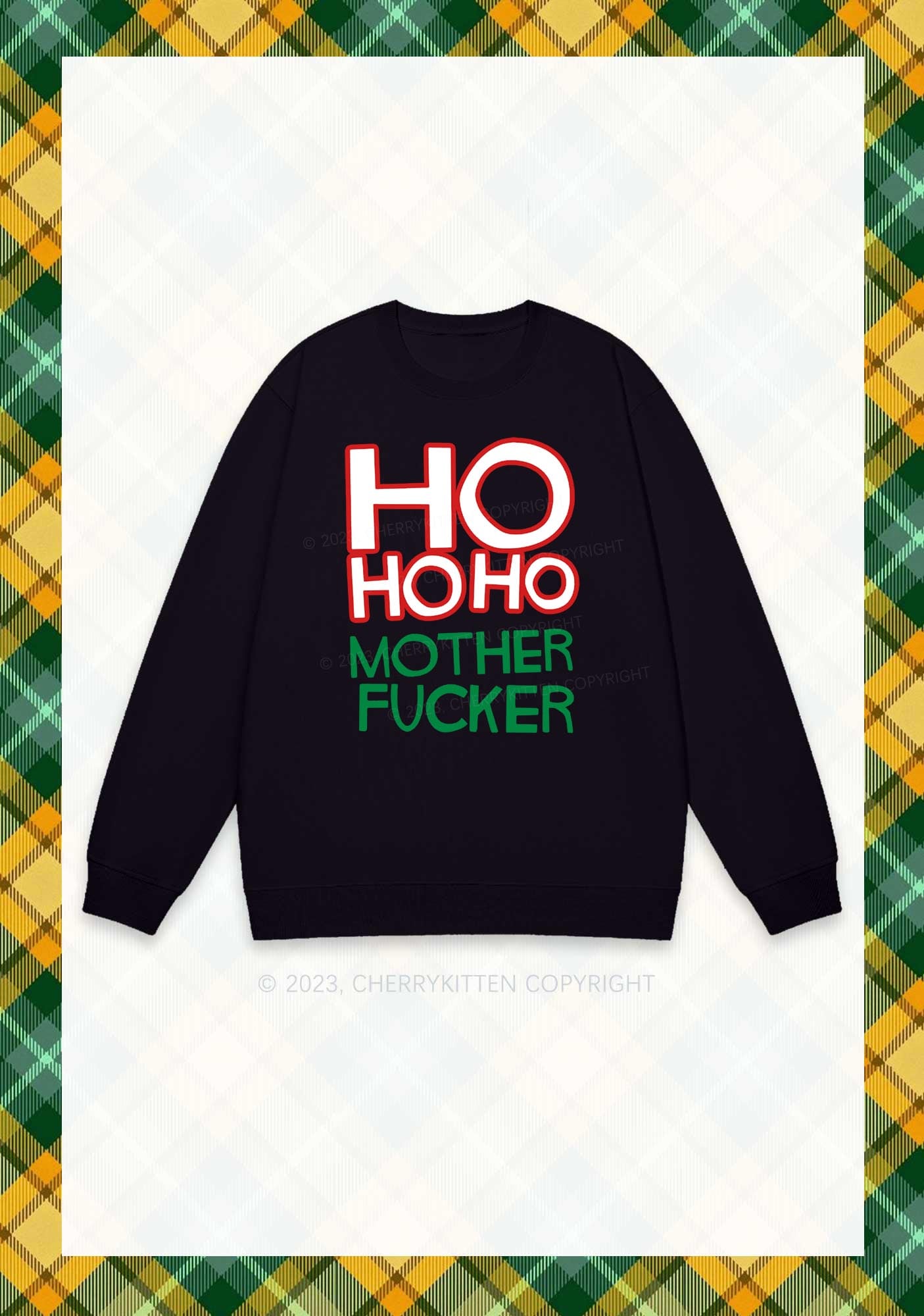 HOHOHO Christmas Y2K Sweatshirt Cherrykitten