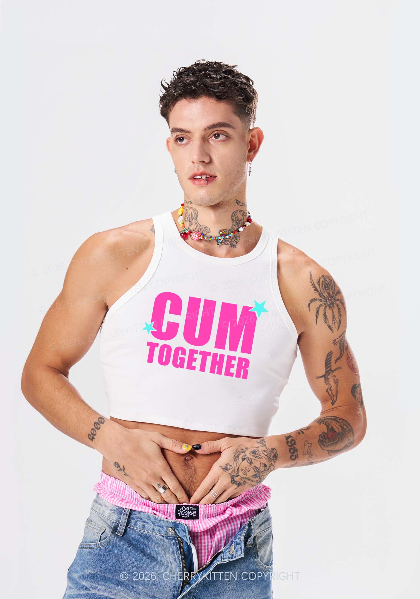 Cxm Together Y2K Crop Tank Top Cherrykitten