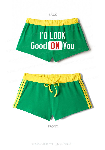 Good On You Y2K Drawstring Mini Shorts Cherrykitten